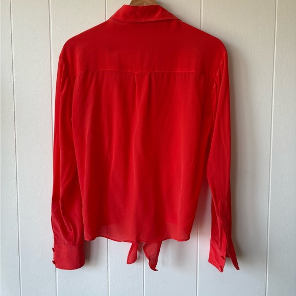 Trina Turk 100% Silk Button-Up Blouse | Size Small - Picture 6 of 8